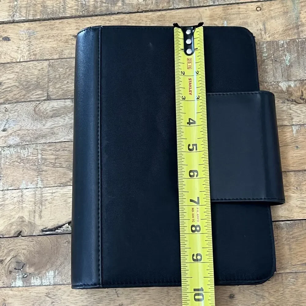 Franklin Covey 365 Planner Black Leather Canvas Magnet Closure